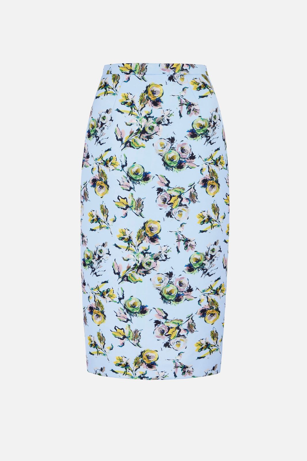 Lorelei Skirt In Yellow & Green Floral Print Genzianella
