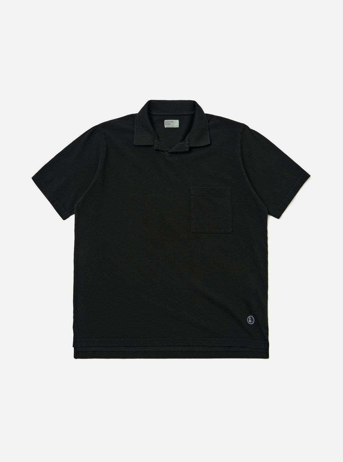 Black Piquet Vacation Polo