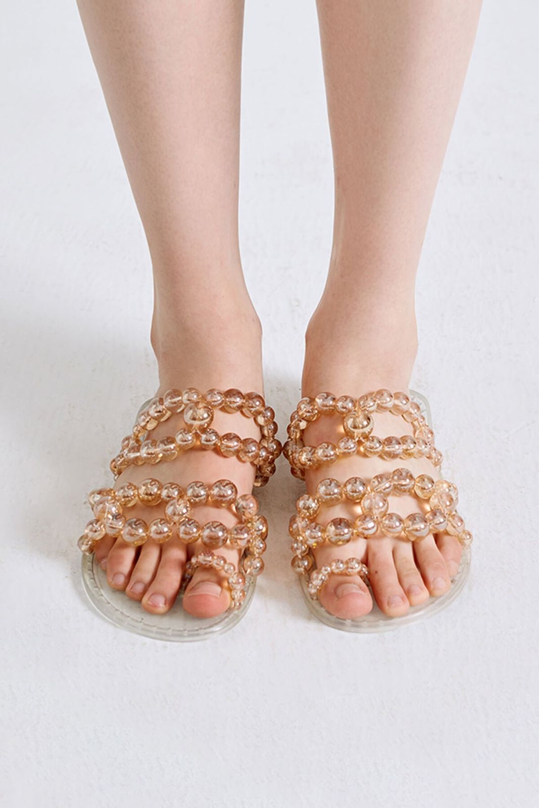 Bubble Circles Sandal Champagne