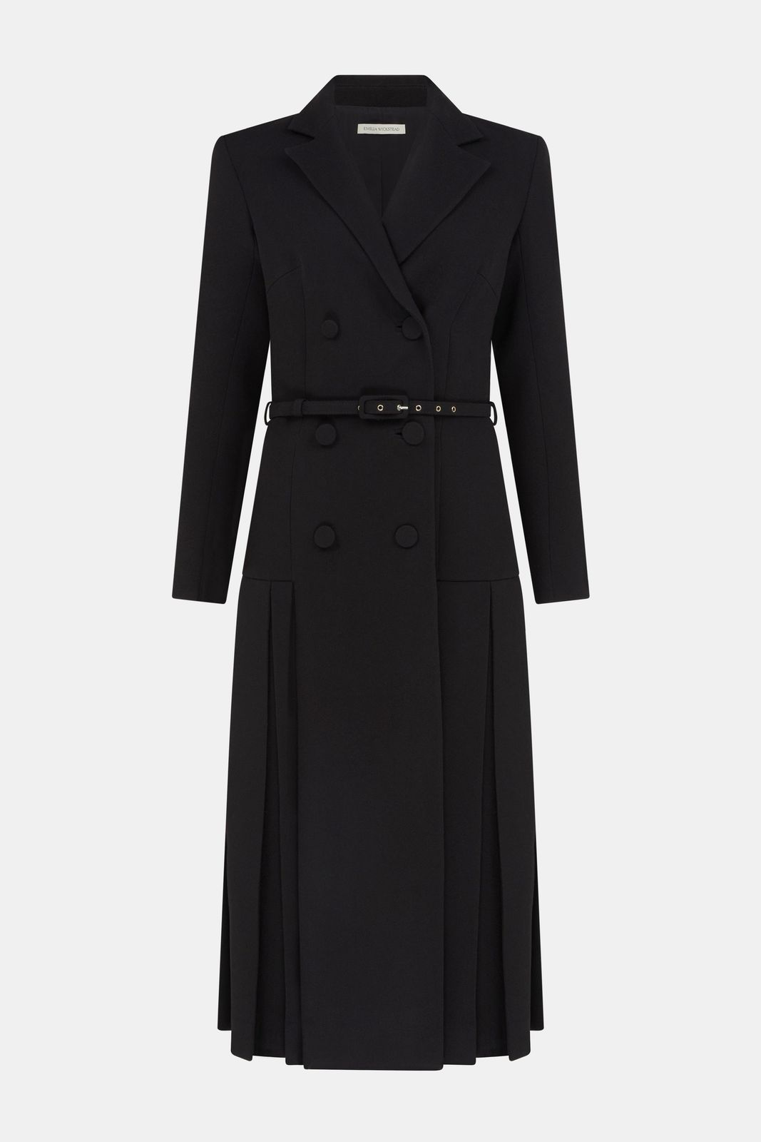 Chaney Dress in Black Single Wool Crepe