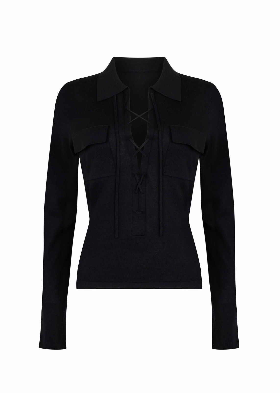 CALYPSO BLACK KNIT TOP