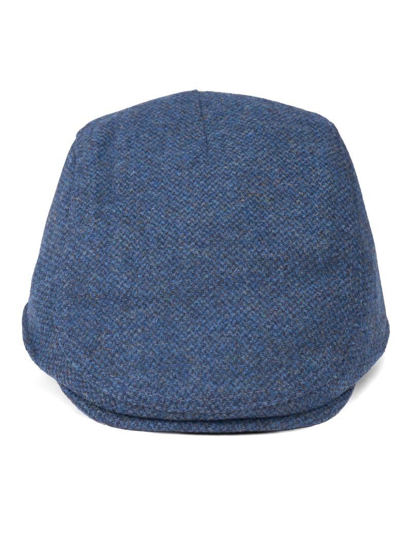 Franco Blue Tweed Flat Cap