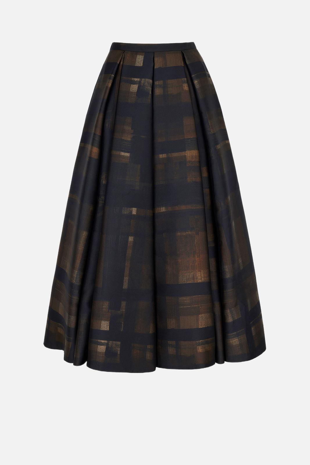 Sylvane Skirt in Blue Chocolate & Black Breezy Poppy Mikado