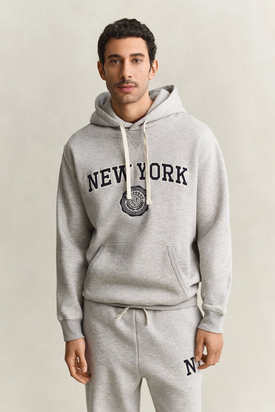 Graphic Hoodie - GREY MELANGE