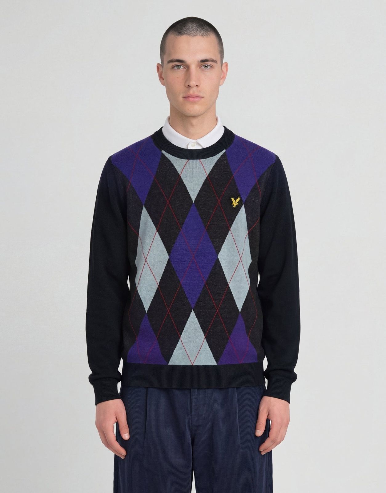 Archive Argyle Crew Neck Jumper