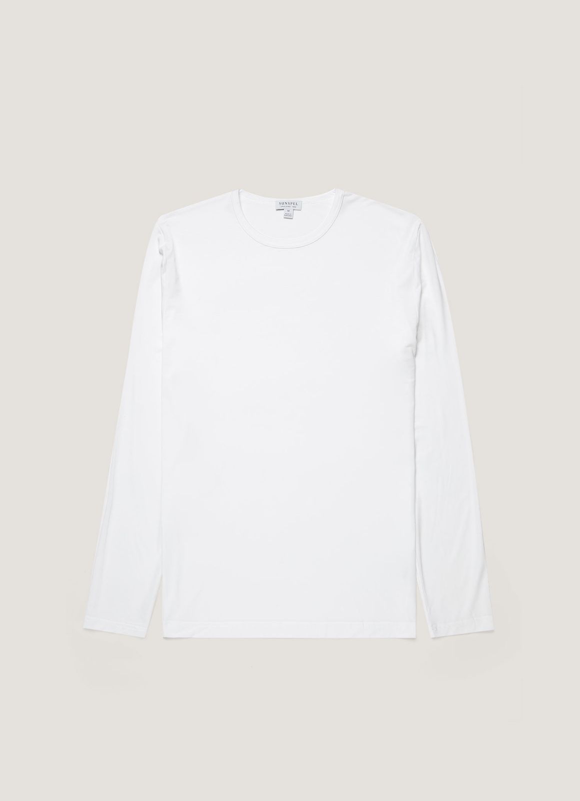 Men's Long Sleeve Tencel™ T-shirt in White