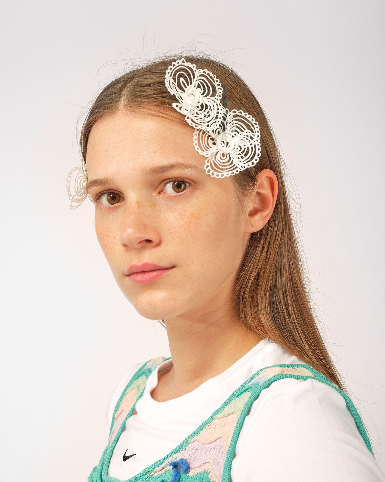 3D PAINTED FLOWER HAIR PIN