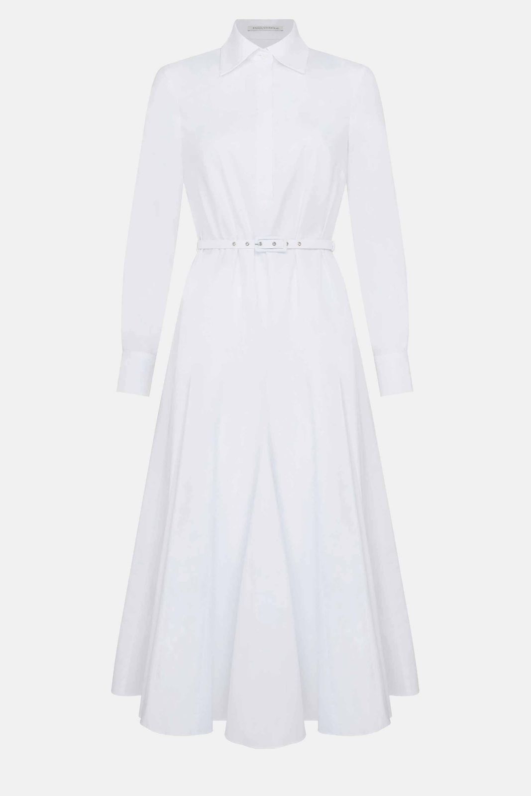 Muse Dress In White Cotton