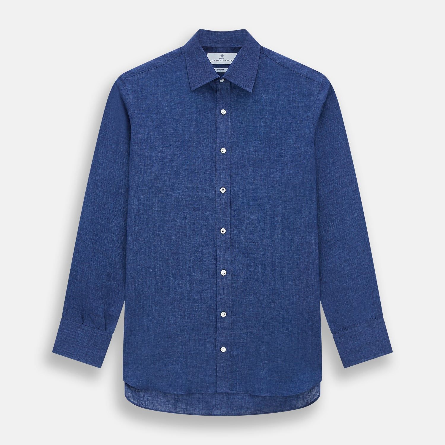 Navy Linen Mayfair Shirt