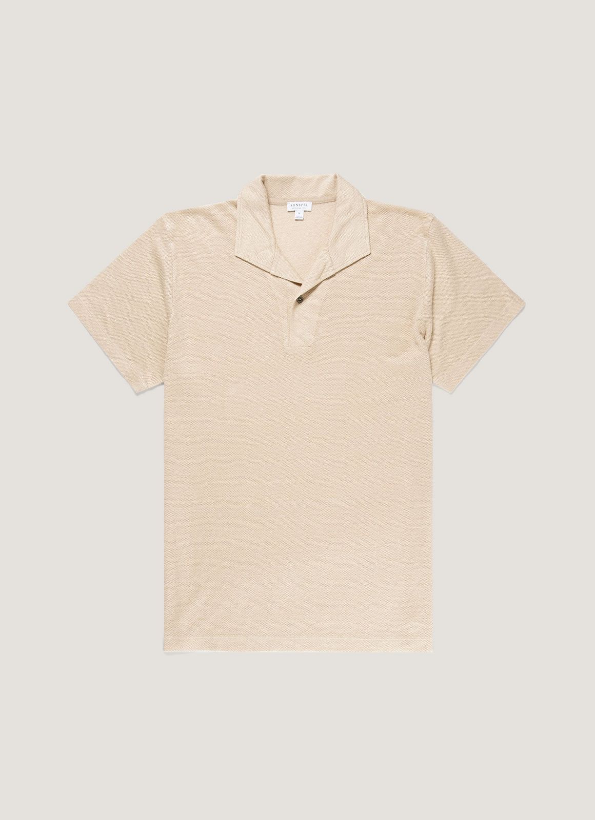 Men's Linen Piqué Polo Shirt in Hazelwood