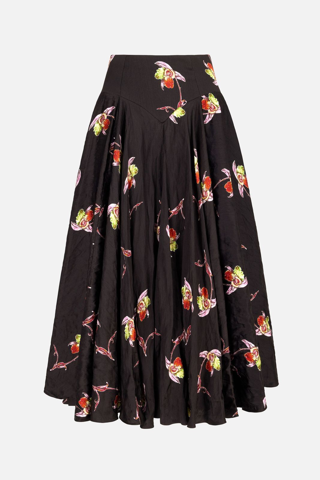 Nera Skirt in Black Satin