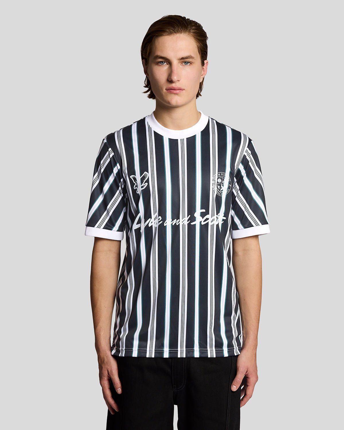 Sports Prep Stripe Football Shirt