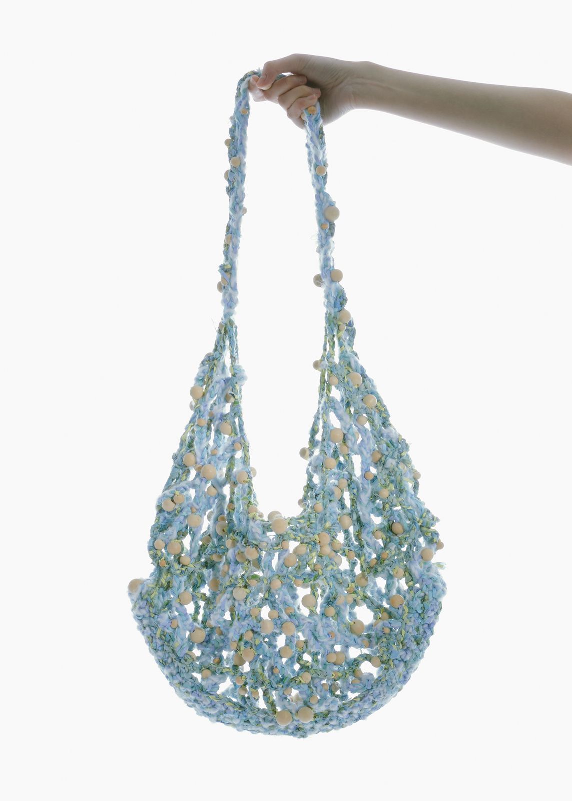 CROCHET BEADED SLOUCH BAG
