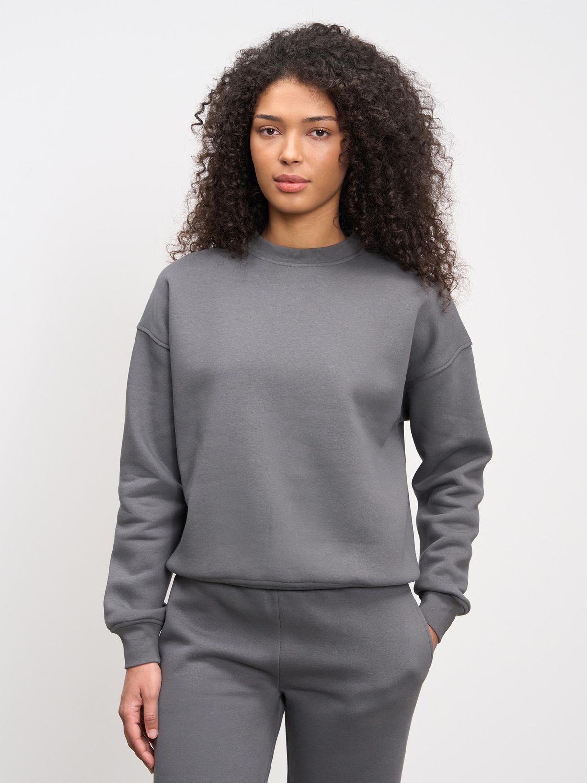 Womens Neoprene Sweatshirt in Grey