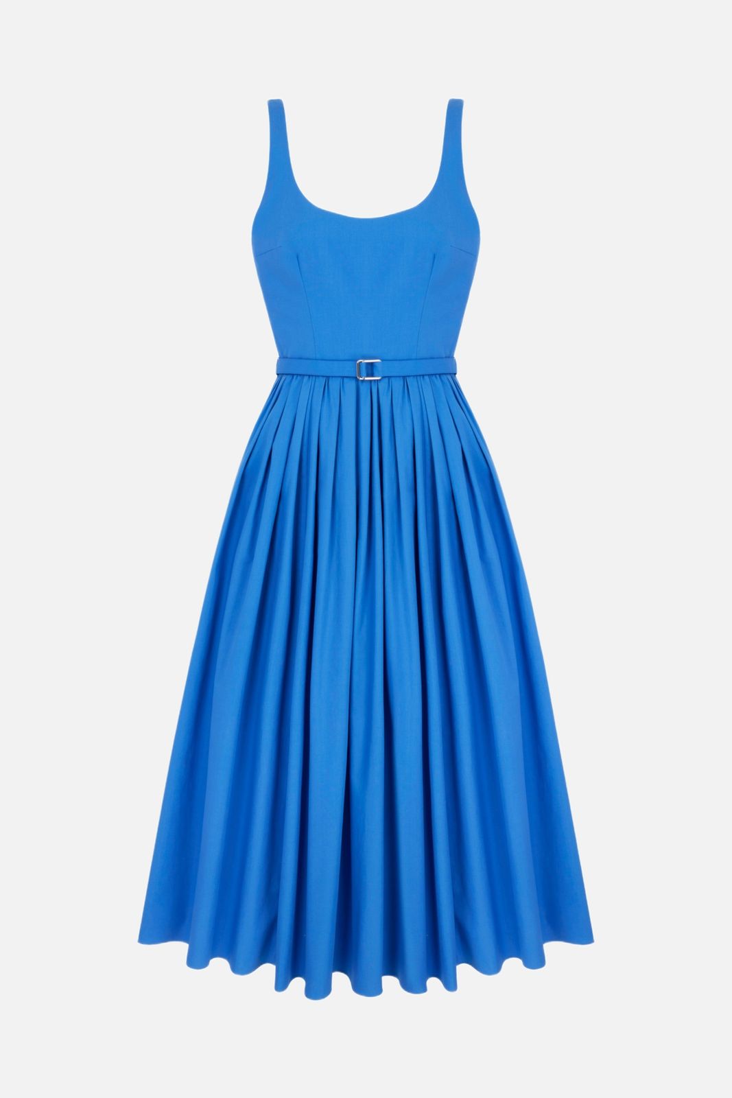 Eglantine Dress in Blue Cotton Popclan
