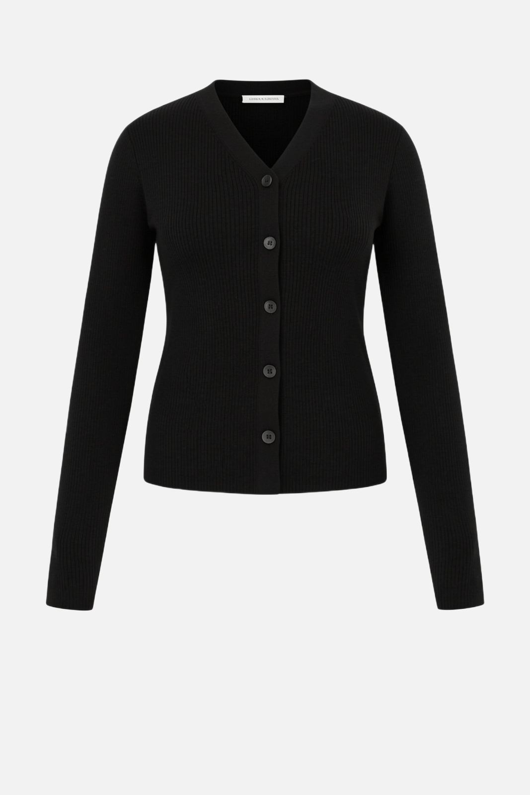 Ash Cardigan in Black Cashfeel