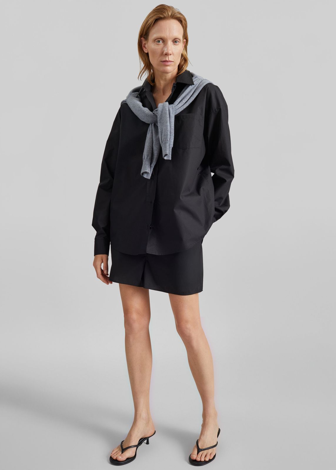 Lui Organic Cotton Shirt - Black