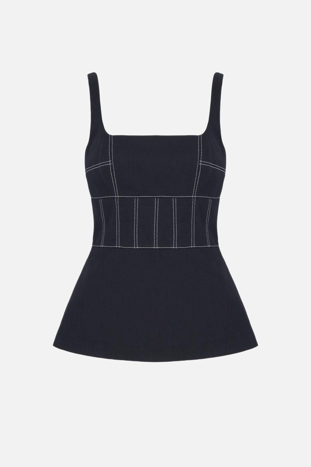 Narran Top in Black Denim