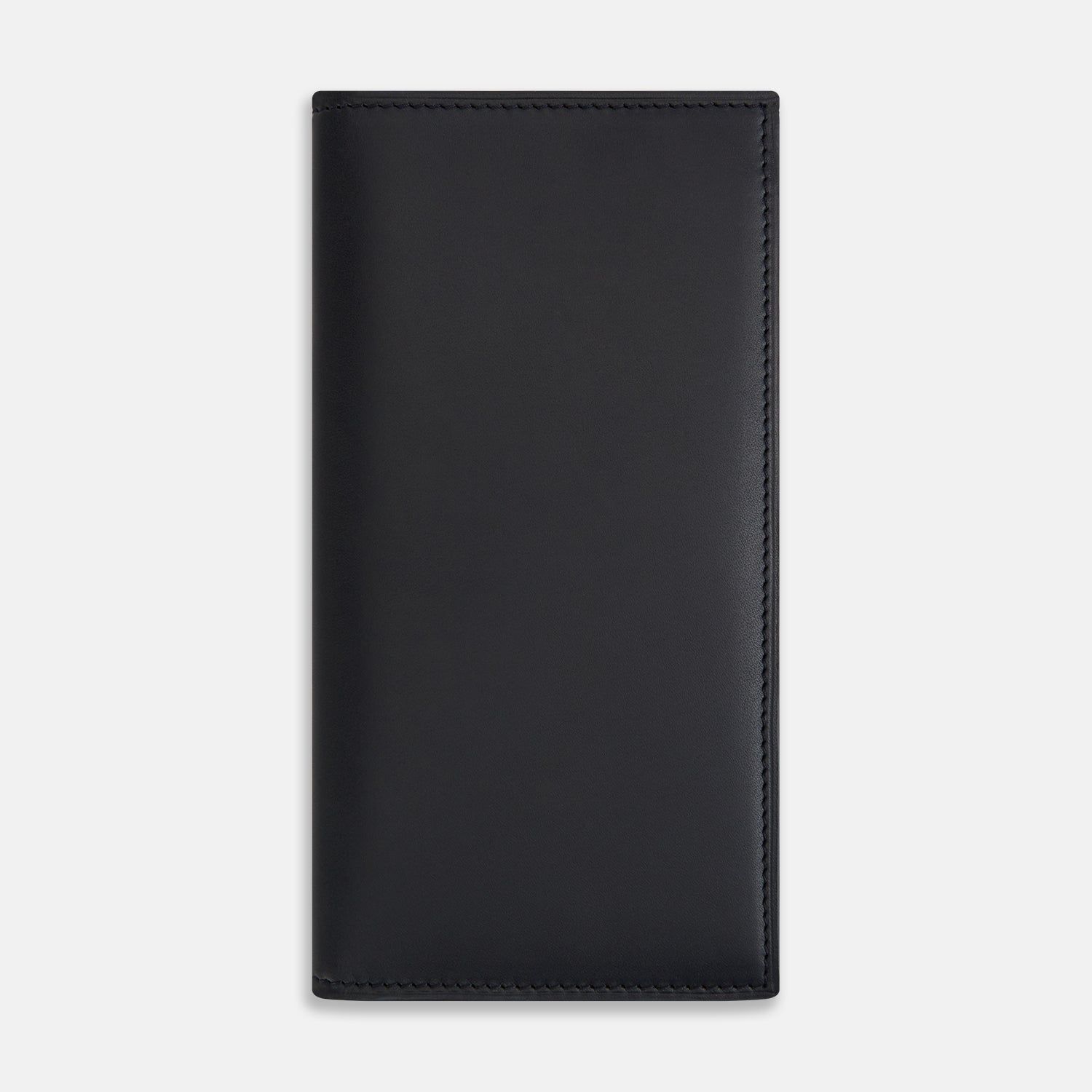 Navy B Cut Continental Wallet