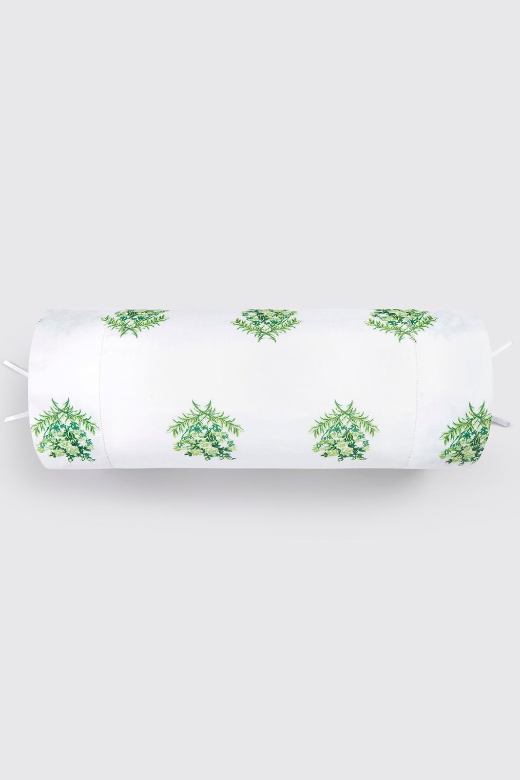 Amalia Bolster Cover in Green Flower Print