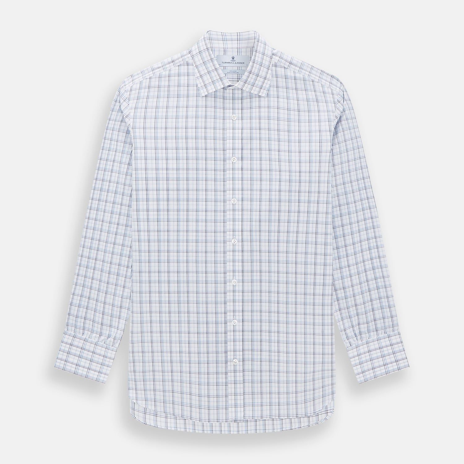 Purple and Blue Multi Check Mayfair Shirt