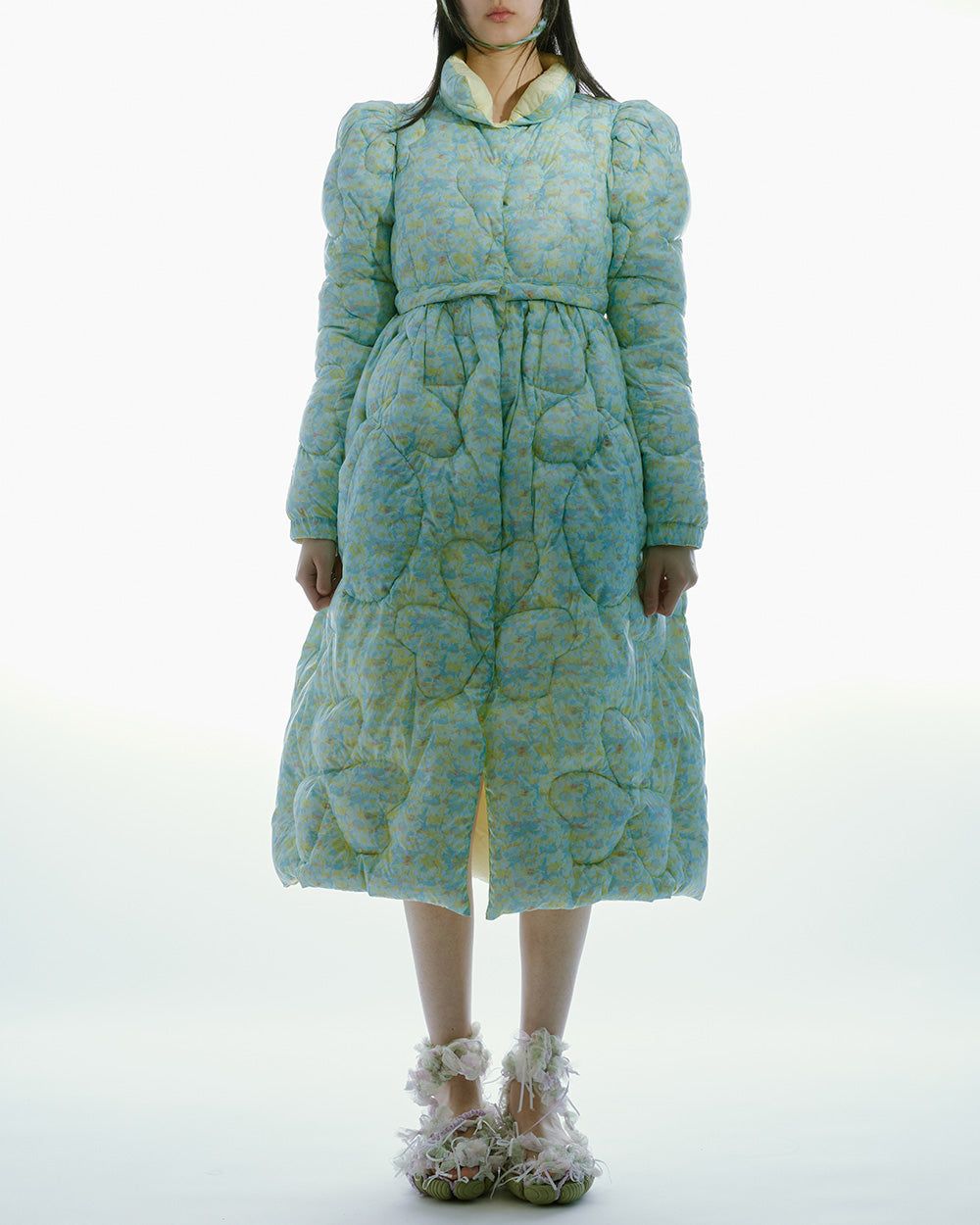 QUILTER COAT WITH DETACHABLE SKIRT