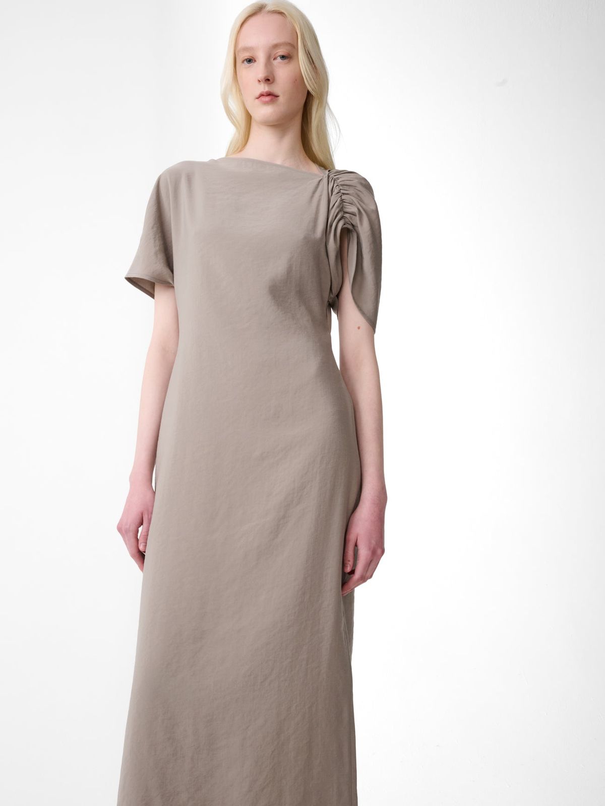 Palaestra Dress in Taupe