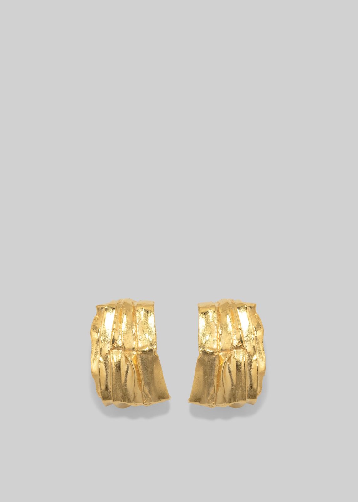 Completedworks Pleated Earrings - Gold