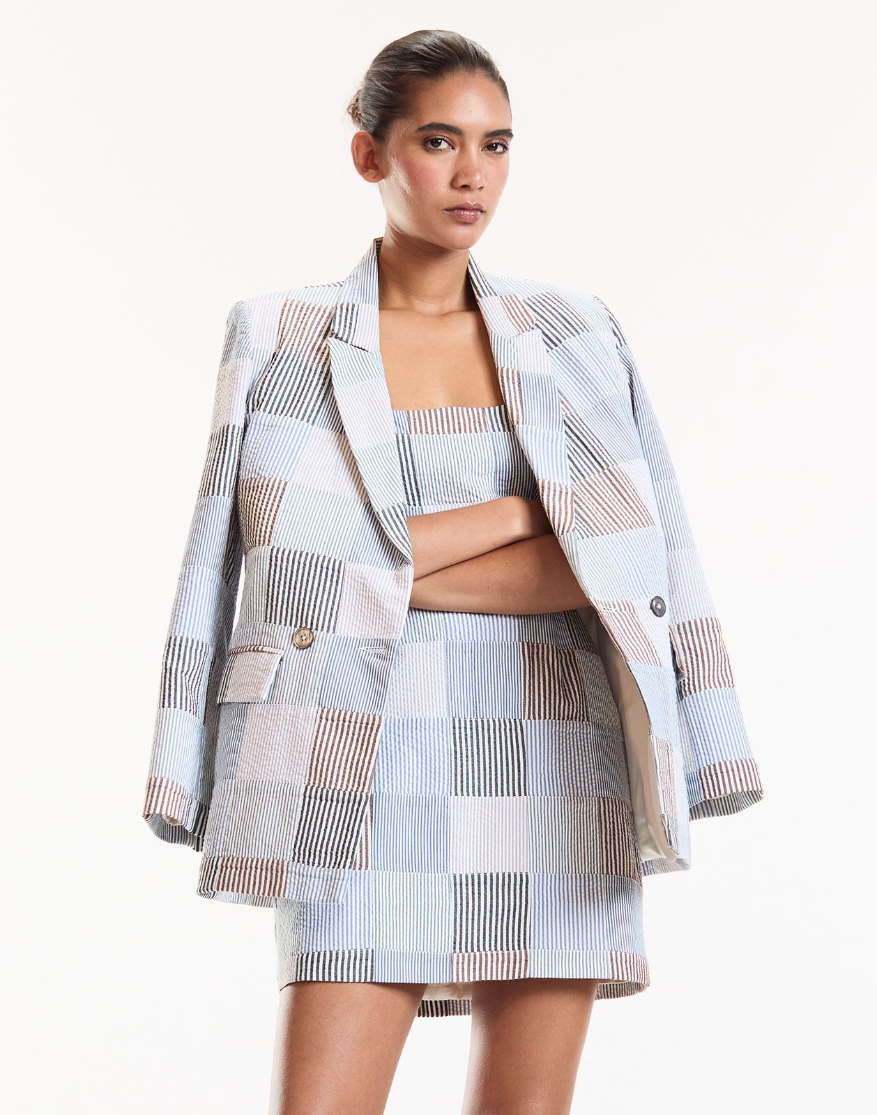 Millie Seersucker Blazer