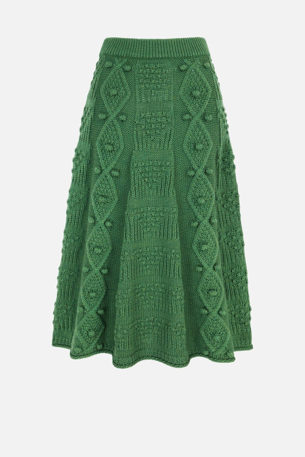 Koda Skirt in Forest Green Cashfeel Melange