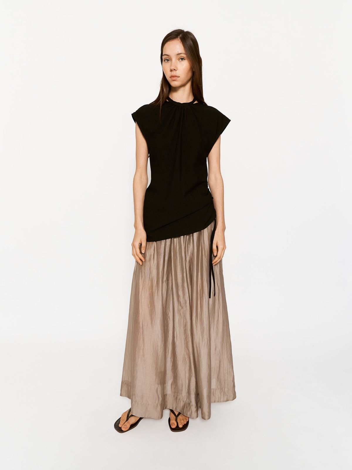 Georgia Dress Black and Patio