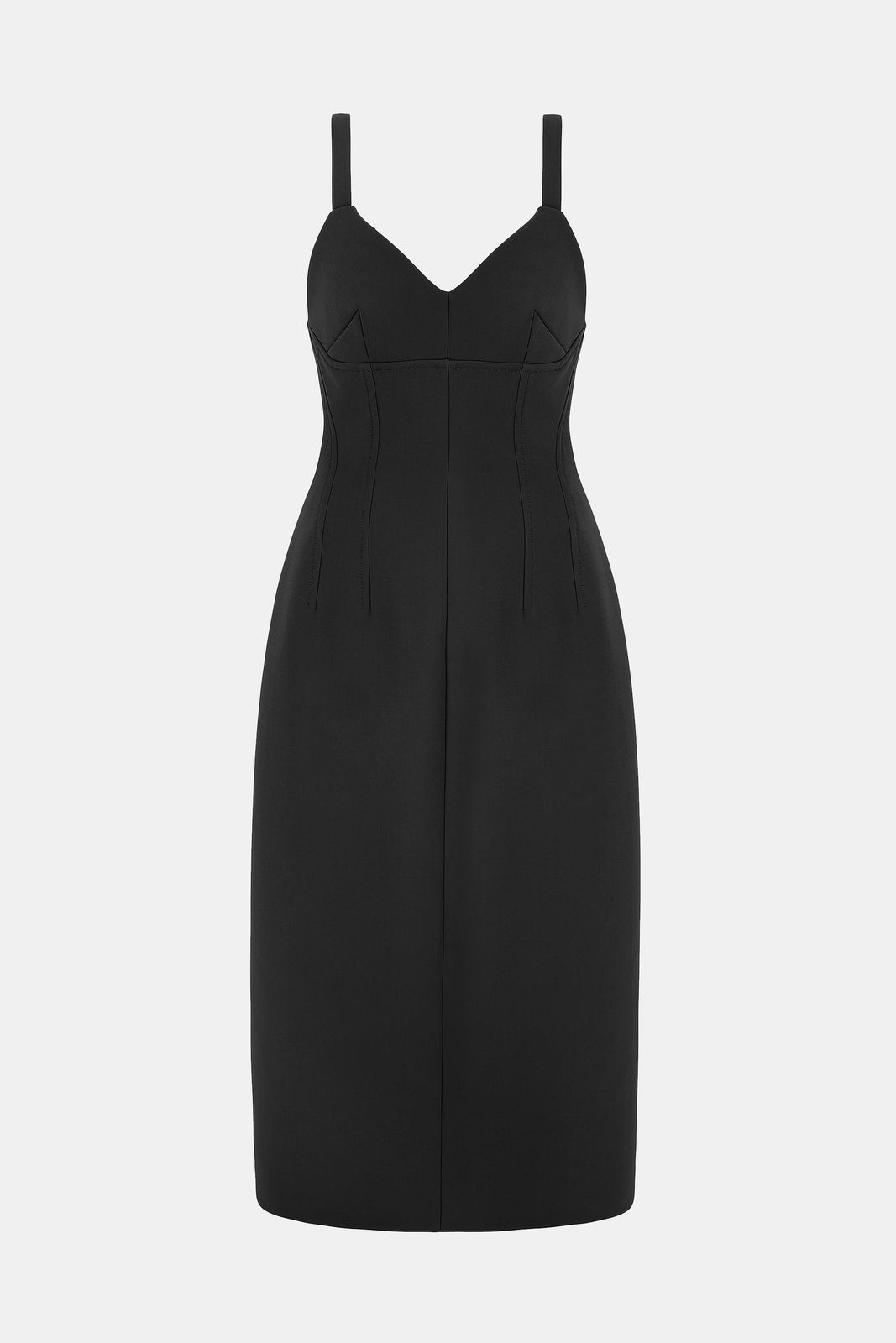 Ezekeil Dress In Black Birdseye Suiting