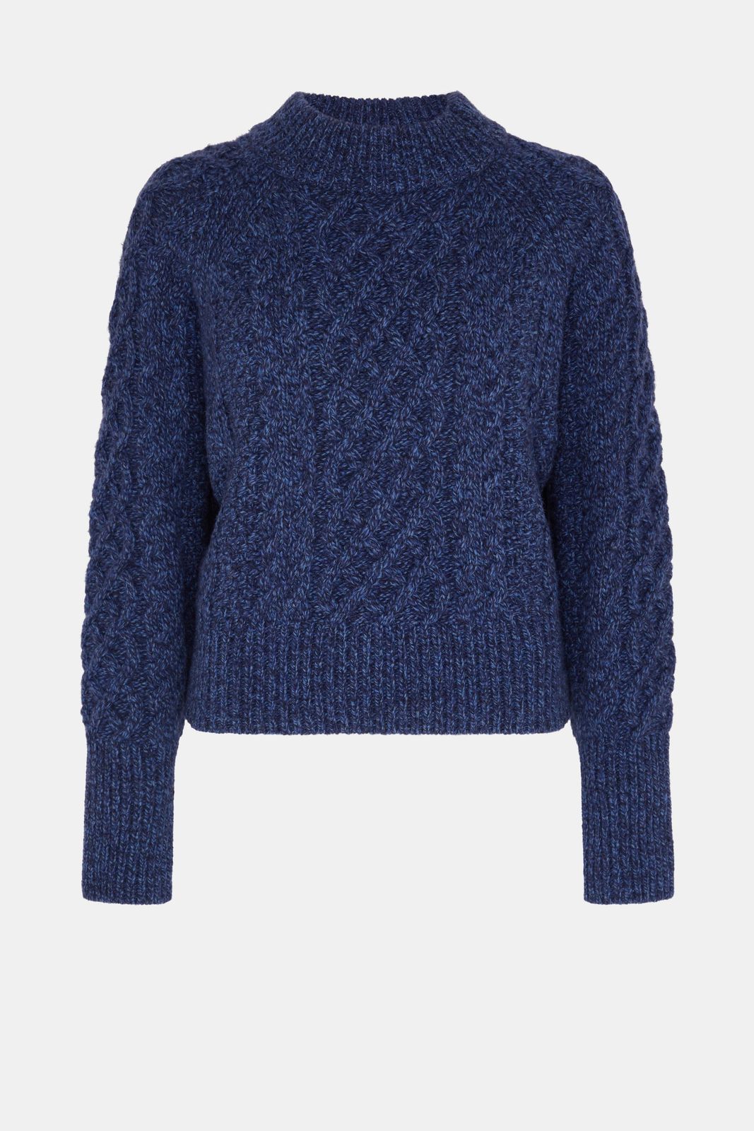 Emory Knit In Blue Mouline Melange