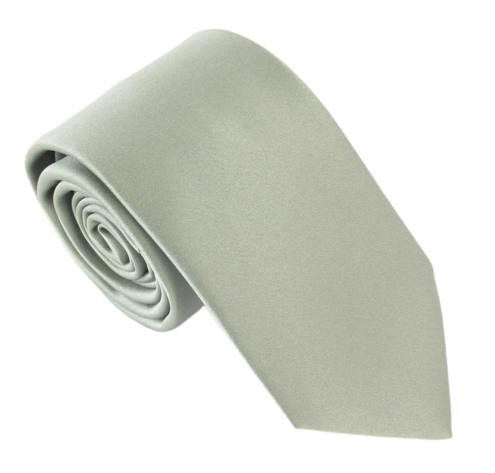 Olive Green Satin Wedding Tie