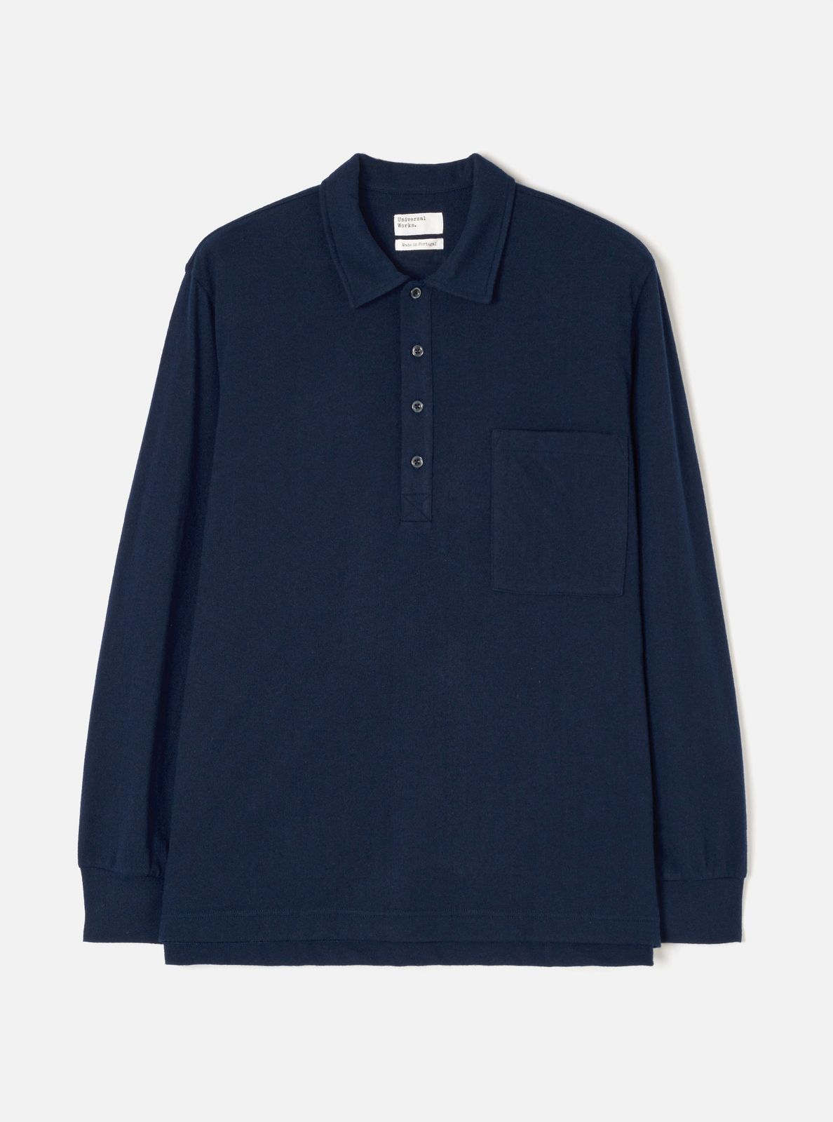 Dark Navy Recycled Wool Mix SJ Pullover L/S Shirt