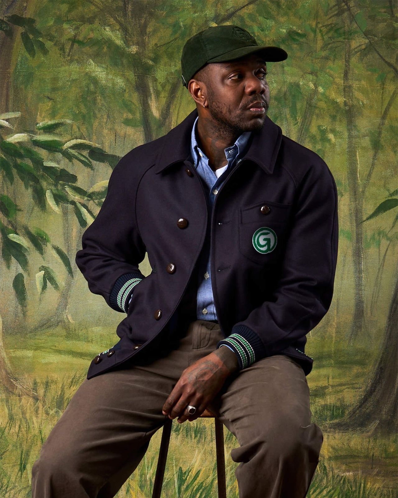 Men's Thompson Varsity Jacket Navy