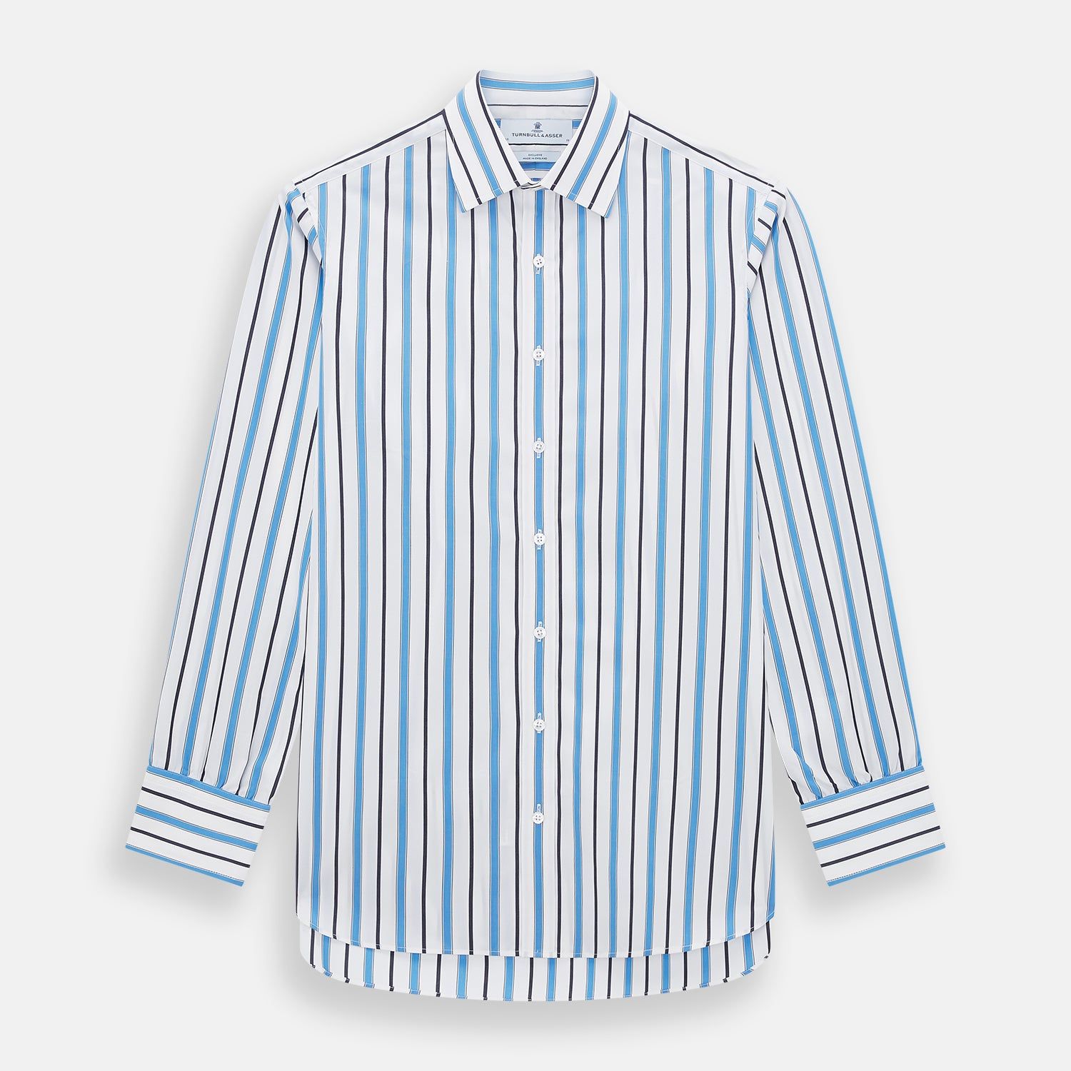 Sky Blue Multi Candy Stripe Mayfair Shirt