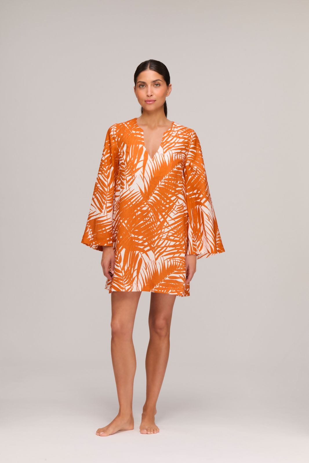 Marrakesh Palm Mini Beach Kaftan