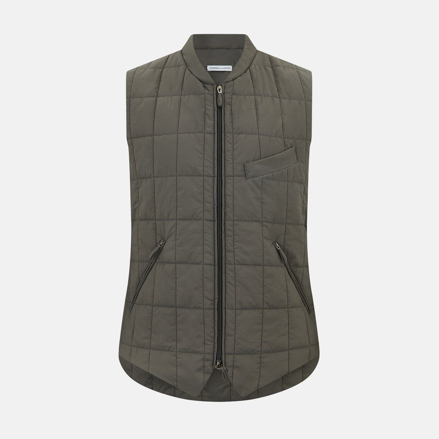 Shadow Grey Quilted Gilet