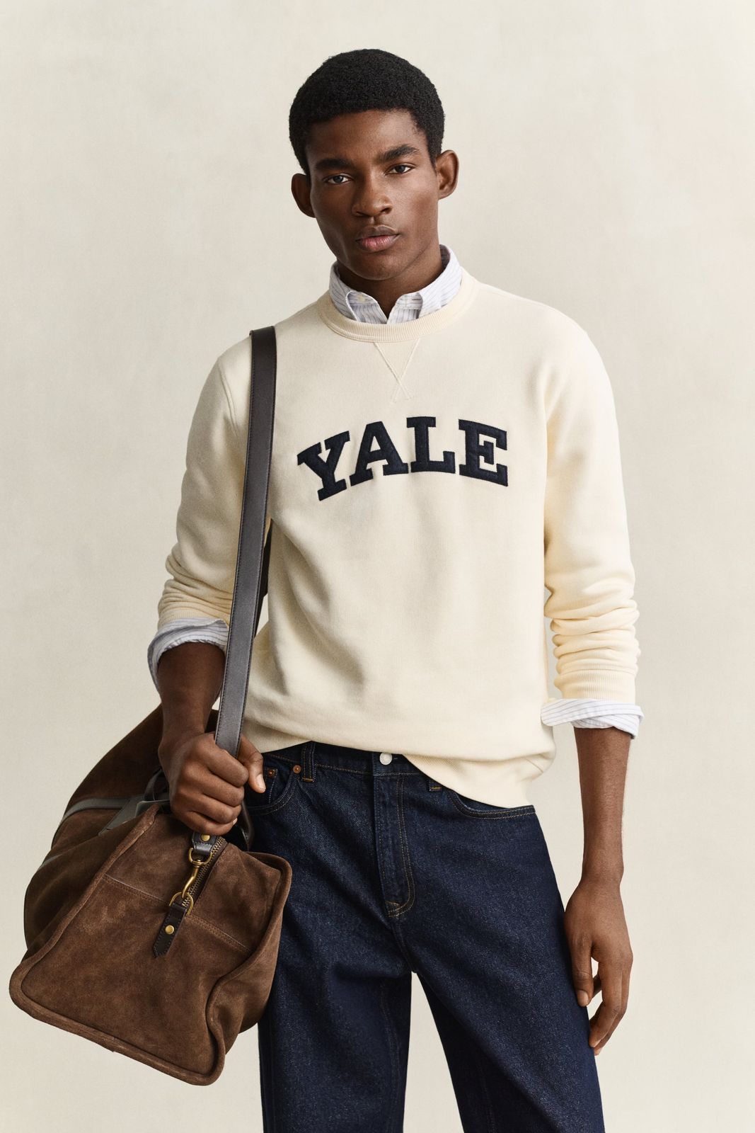Gant x Yale Crew Neck Sweatshirt - MARINE