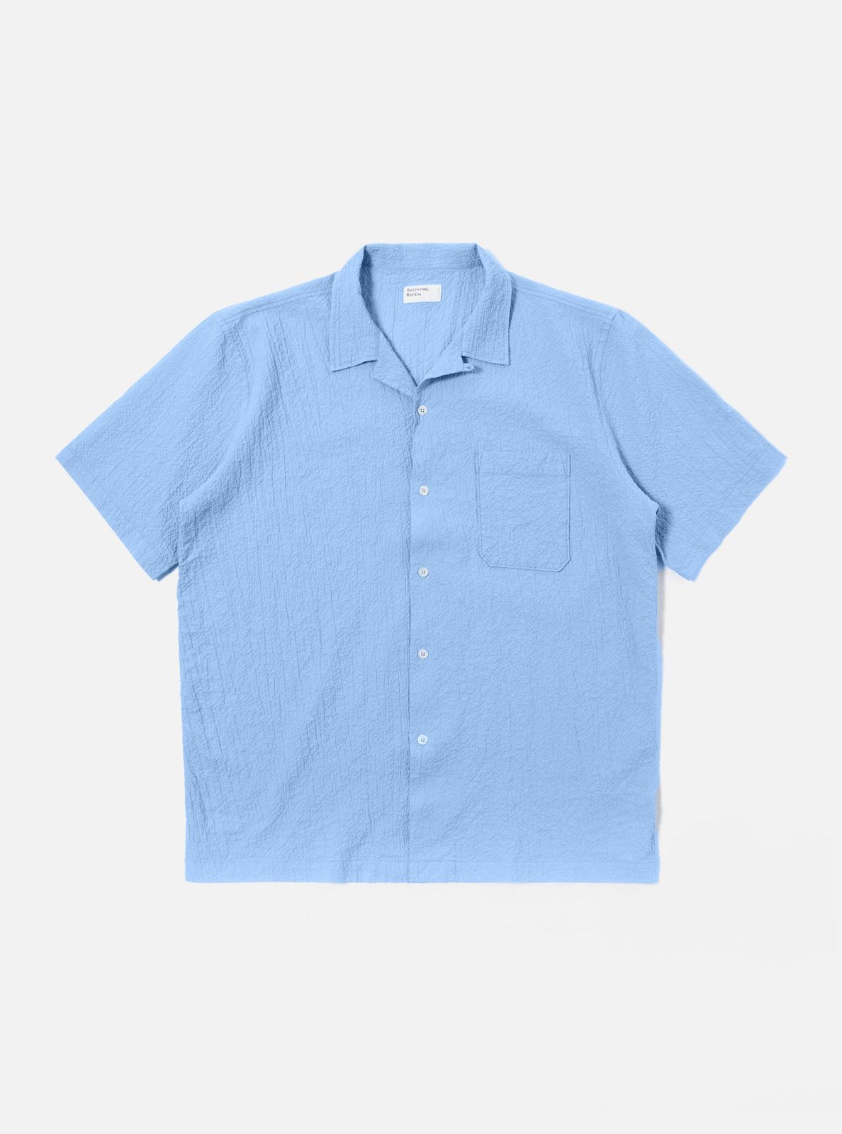 Sky Blue Seersucker Shirting Road Shirt