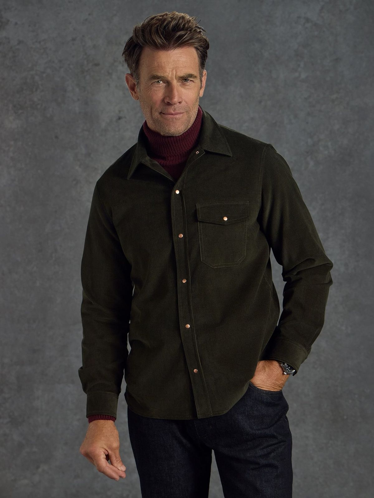 The Demob Shirt - Dark Olive