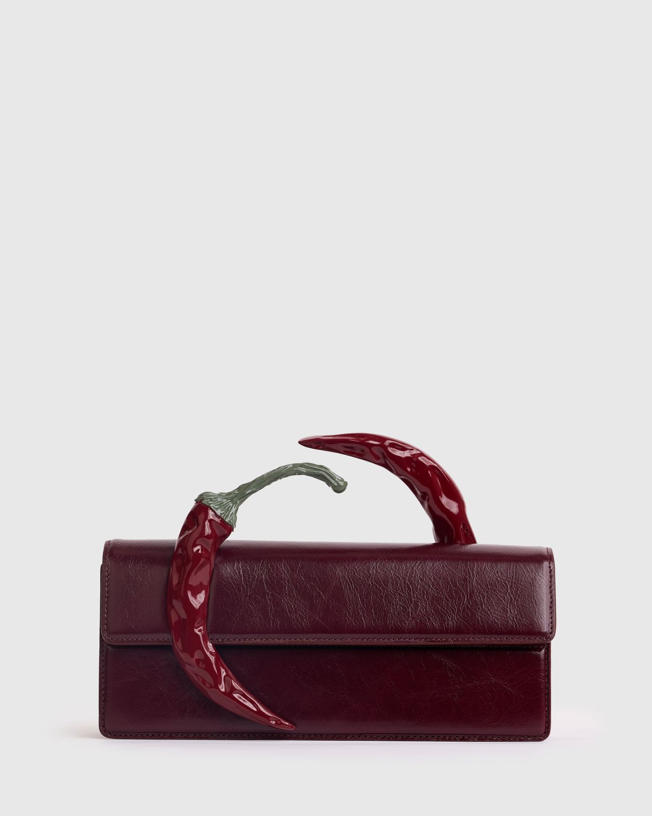 Burgundy Chili Clutch