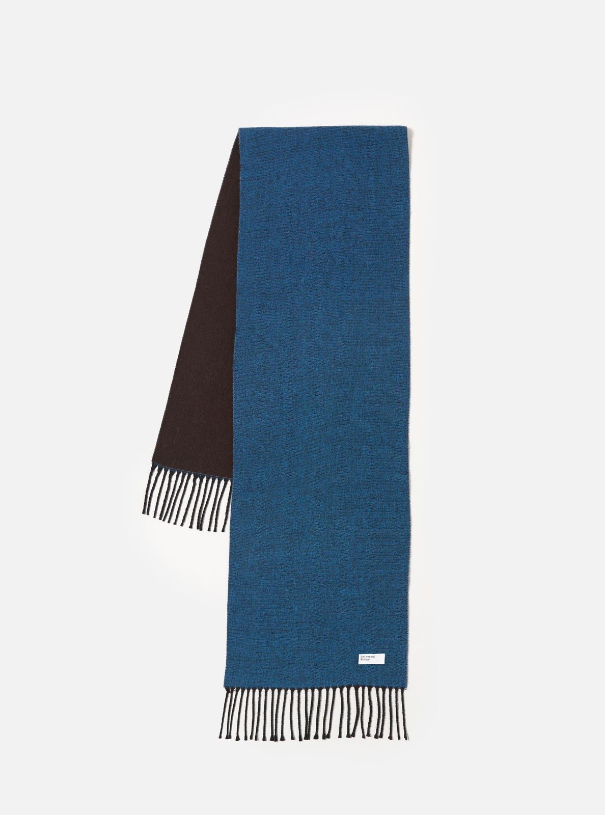 Light Blue/Brown Double Sided Scarf