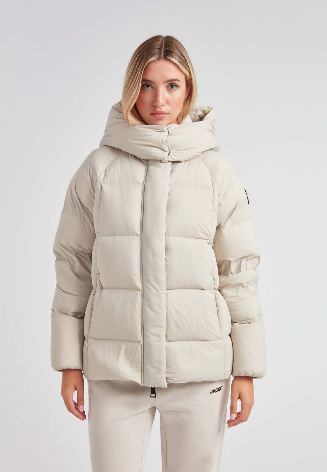 Cloud Prime Longline Down Puffer Jacket Stone