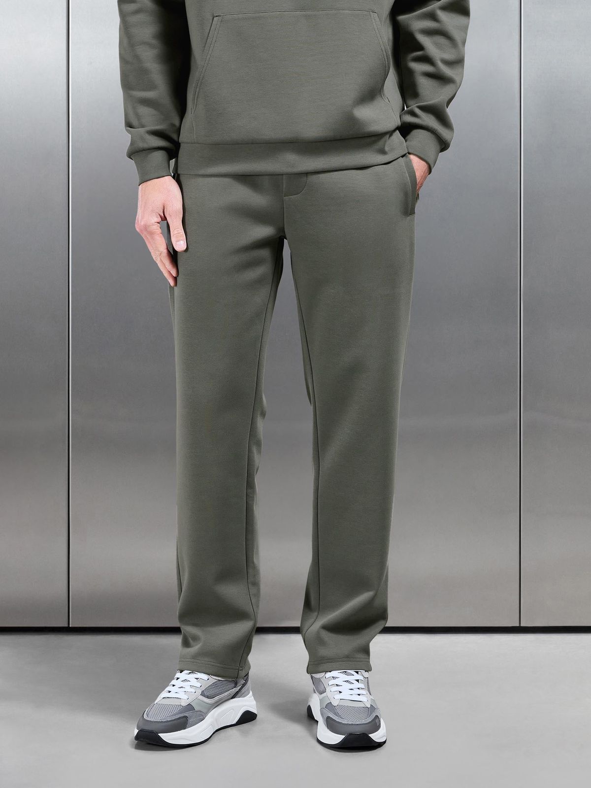 Interlock Jersey Straight Leg Jogger in Sage