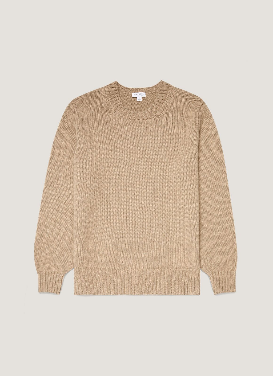 Men's Roxburgh Cashmere Jumper in Natural Brown