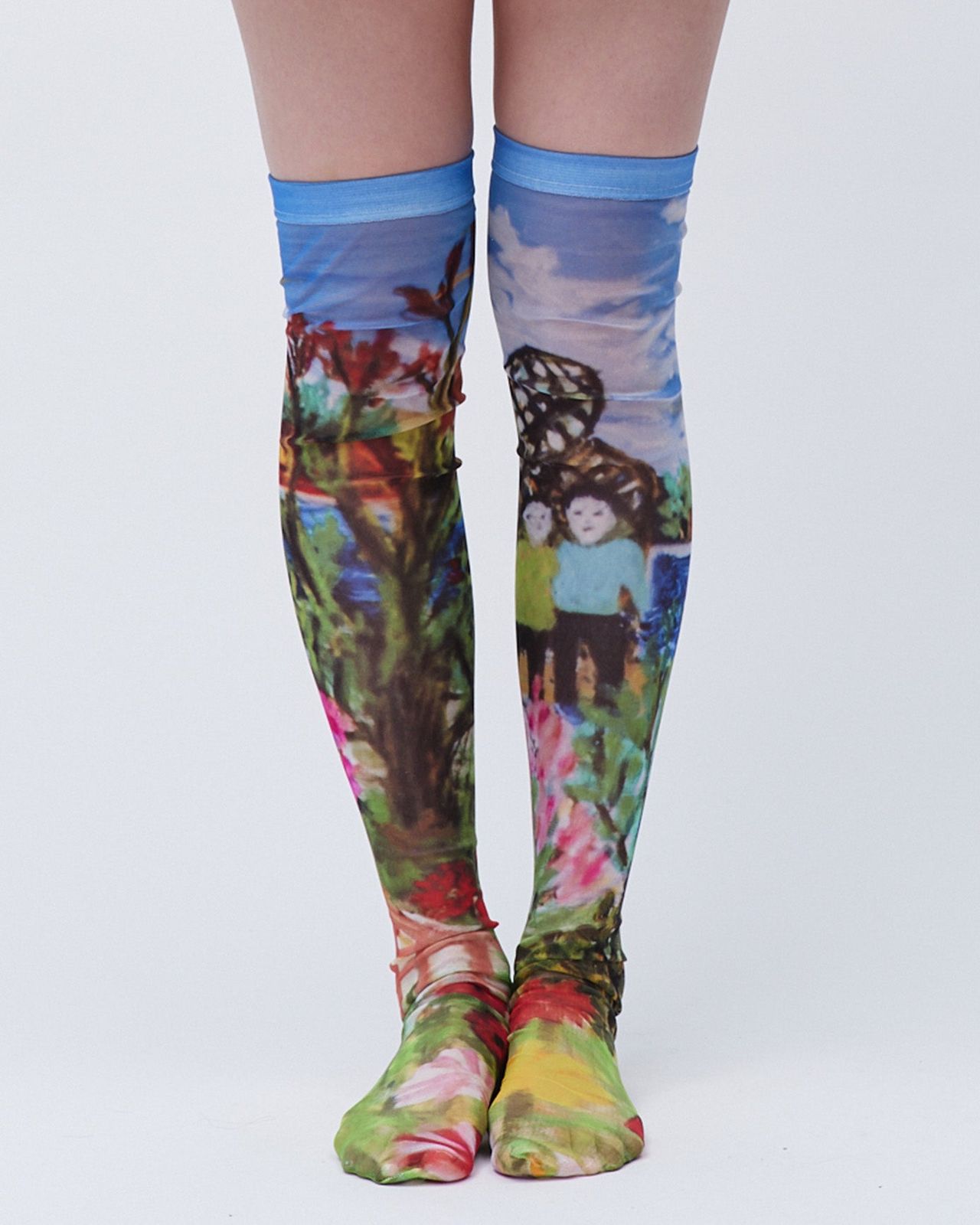 PRINTED KNEE-HIGH SOCKS