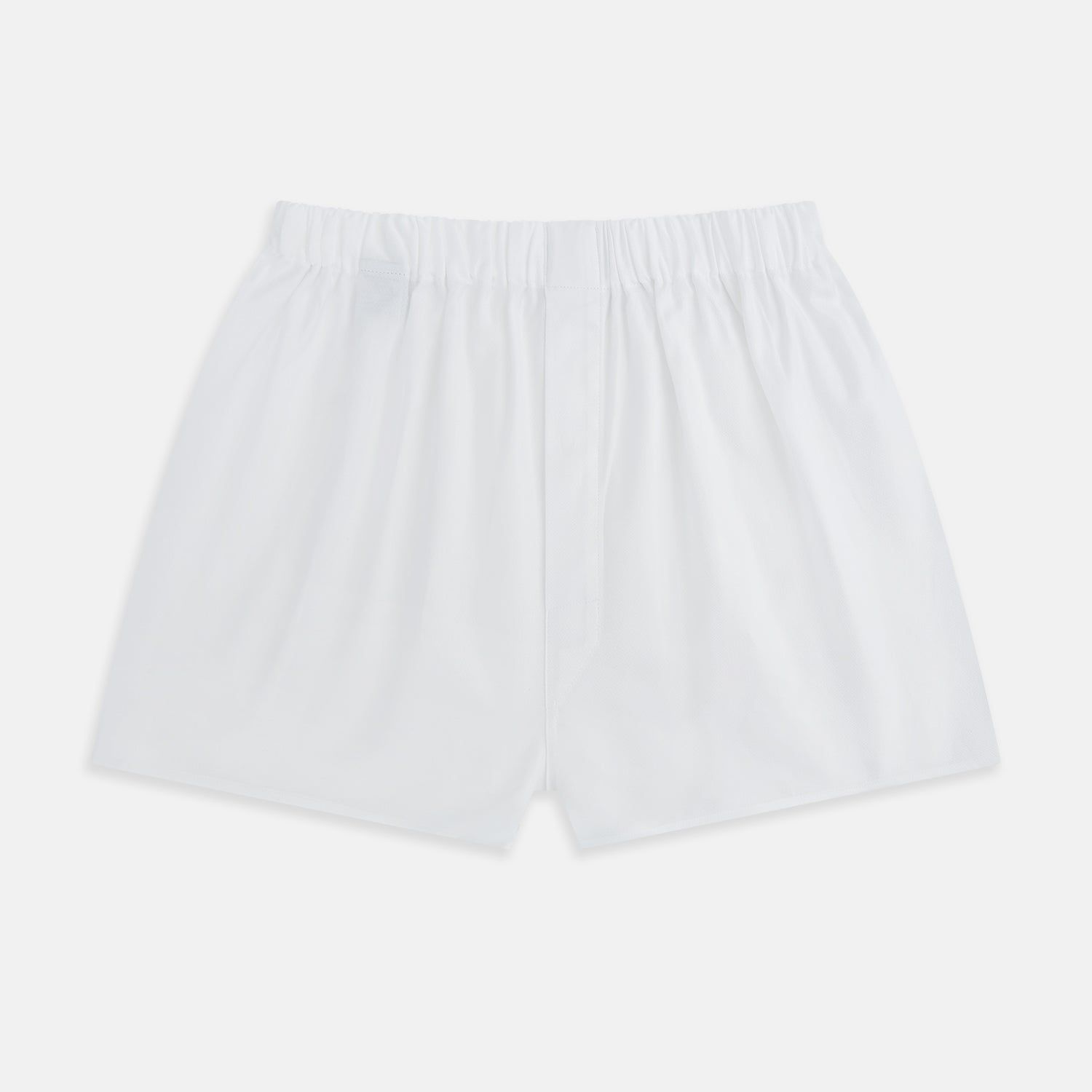 Plain White Godfrey Boxer Shorts