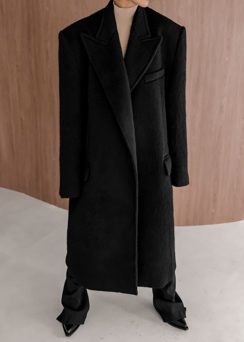 John Oversized Coat - Black